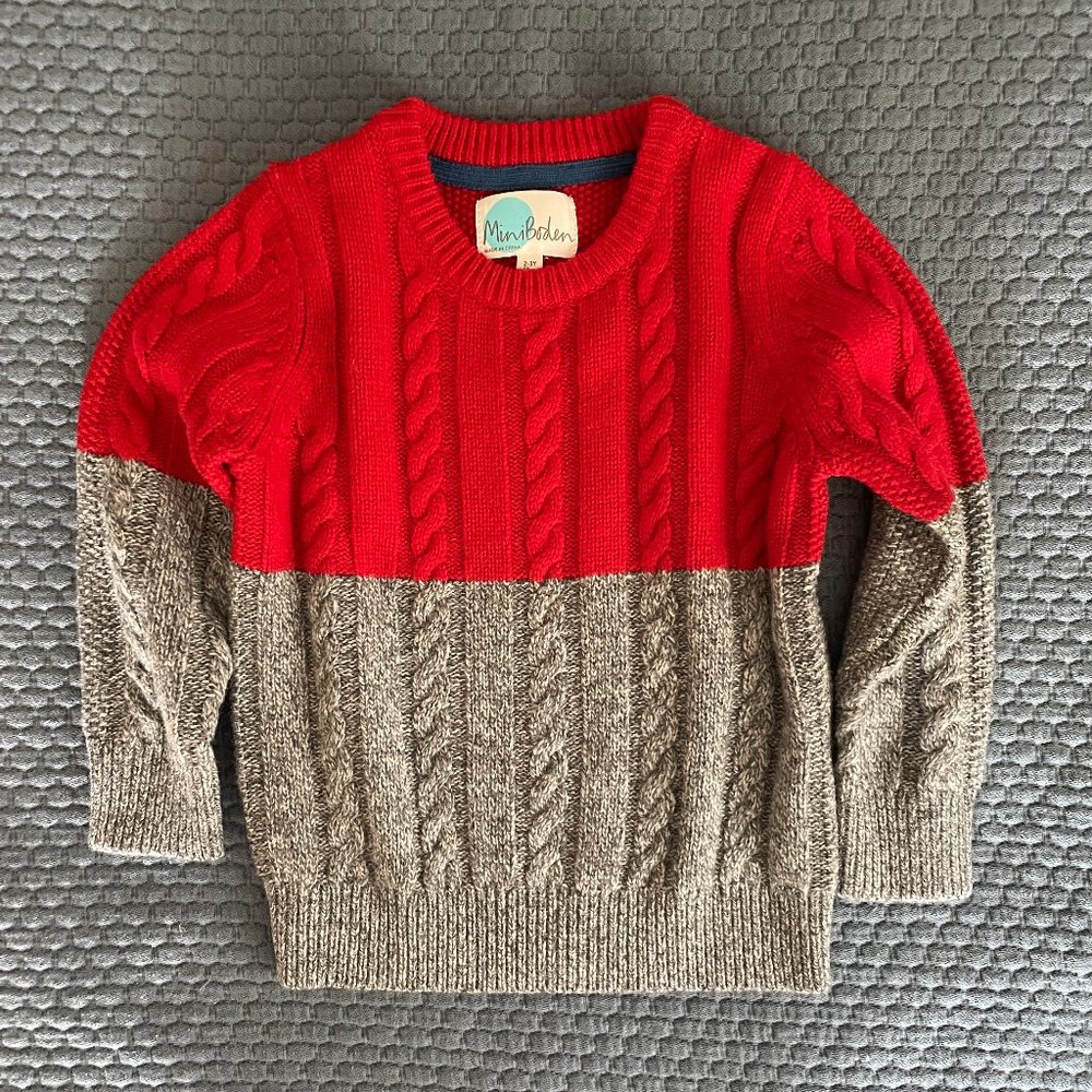 Mini Boden Boys Sweater 2-3 Years